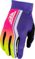 Fly Racing 2027 F-16 Raze Gloves - Purple/Red/Yellow