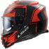 LS2 FF800 Storm II Tracker Helmet - Black/Red Gloss