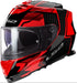 LS2 FF800 Storm II Tracker Helmet - Black/Red