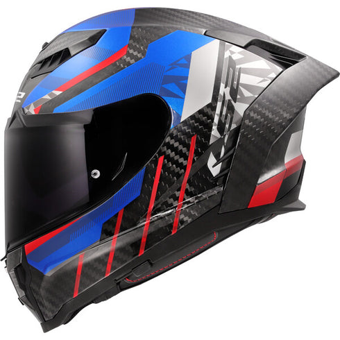 LS2 FF807 Dragon Trax Helmet - Blue/Red