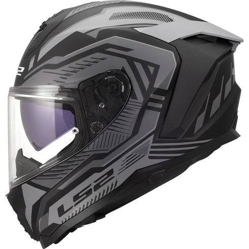 LS2 FF817 Challenger 2 Dravix Helmet - Grey Matt