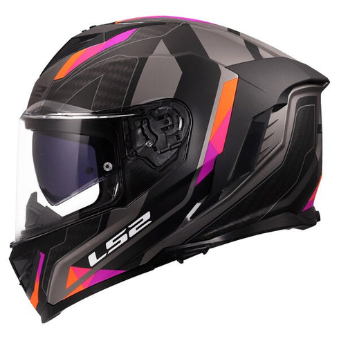 LS2 FF818 Storm III Sporty Helmet - Grey/Purple Matt
