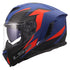 LS2 FF818 Storm III Dynamo Helmet - Blue/Red Matt