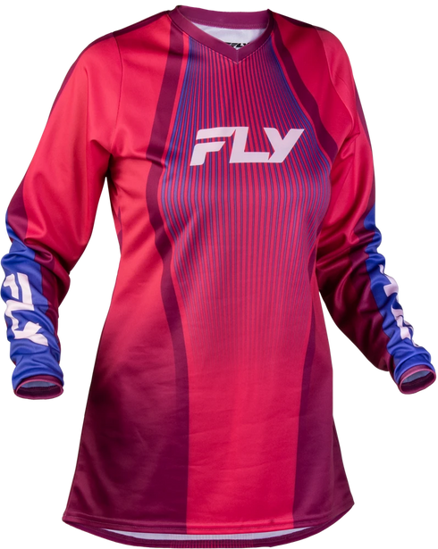Fly Racing 2027 Ladies F-16 Lift Jersey - Pink/Purple/White