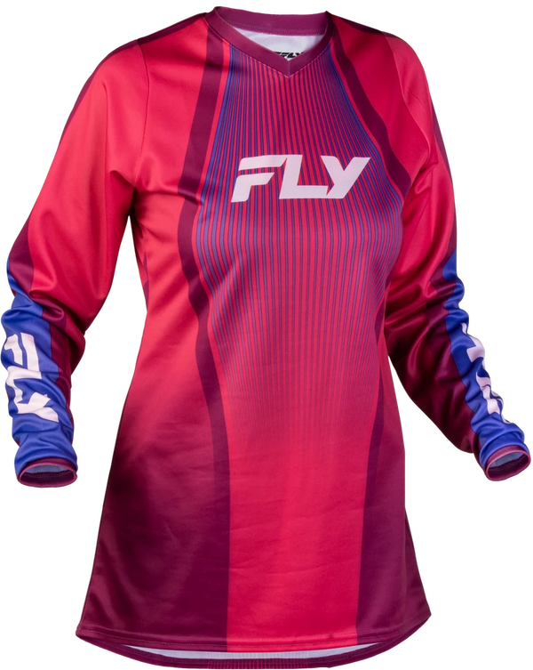 Fly Racing 2027 Ladies F-16 Lift Jersey - Pink/Purple/White — Motorcycle Gear (image 1 of 2)