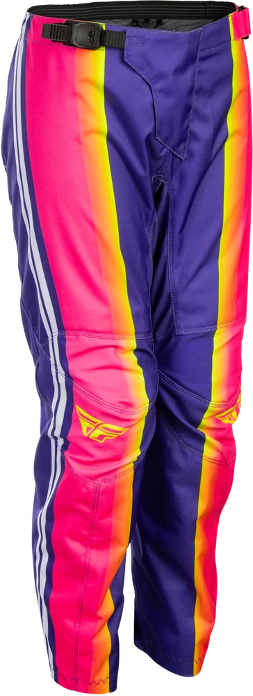 Fly 2027 Youth F-16 Raze Pants - Purple/Red/Yellow