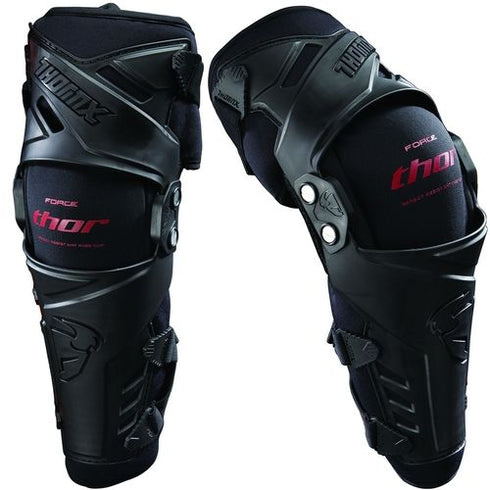 Thor MX Force Knee Guards - Black — Motorcycle Gear (image 1 of 2)