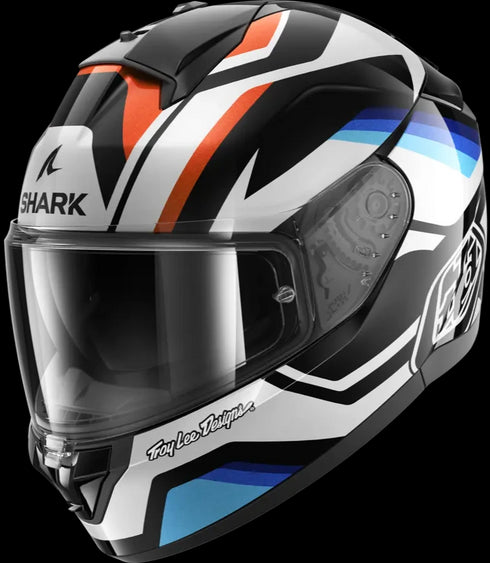 Shark Ridill 2 TLD Apex Helmet - Black/White/Blue KWB