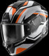 Shark Ridill 2 TLD Apex Helmet - Silver/Black/Orange SKO