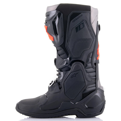 Alpinestars Tech 10 Boots - Black/Red Fluo