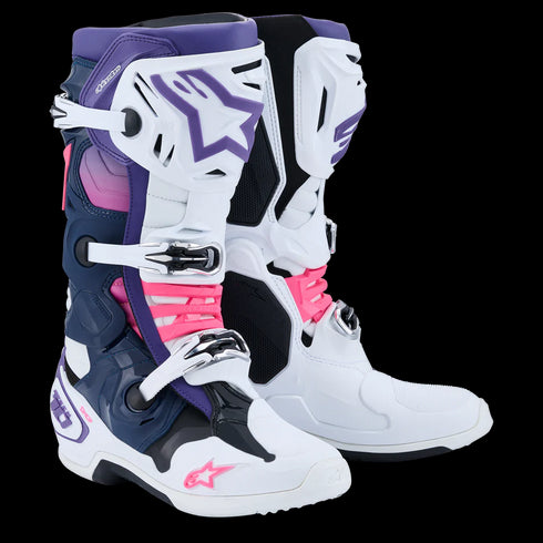 Alpinestars Tech 10 Boots - Violet/Navy/Pink
