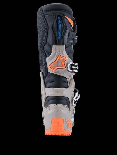 Alpinestars 2026 Tech 7 Enduro Boots - Black/Warm Gray/Orange Fluo