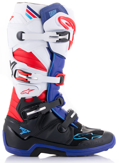 Alpinestars Tech 7 Boots - Black/DBlue/Red/White