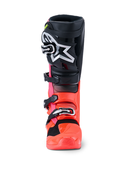 Alpinestars Tech 7 Boots - Black/Red Fluo/Pink Fluo — Motorcycle Gear (image 5 of 7)