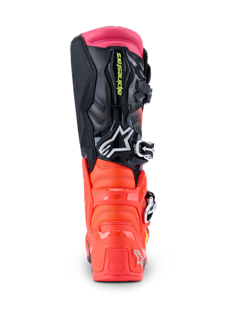 Alpinestars Tech 7 Boots - Black/Red Fluo/Pink Fluo — Motorcycle Gear (image 3 of 7)