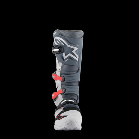 Alpinestars Tech 7 Enduro Boots - Light Grey/Dark Grey/Bright Red