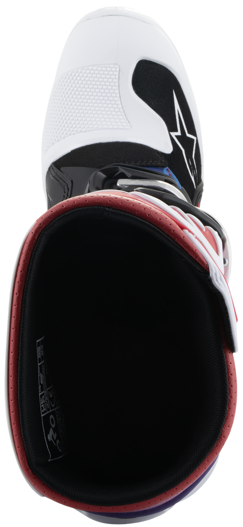 Alpinestars Youth Tech 7S Boots - Black/White/Rainbow