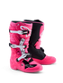 Alpinestars Youth Tech 7S Boots - Pink Fluo/Black/White — Motorcycle Gear (image 1 of 7)