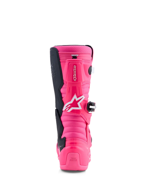 Alpinestars Youth Tech 7S Boots - Pink Fluo/Black/White — Motorcycle Gear (image 5 of 7)