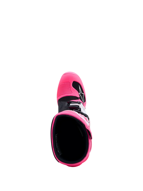 Alpinestars Youth Tech 7S Boots - Pink Fluo/Black/White — Motorcycle Gear (image 6 of 7)