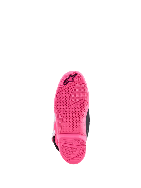 Alpinestars Youth Tech 7S Boots - Pink Fluo/Black/White — Motorcycle Gear (image 7 of 7)