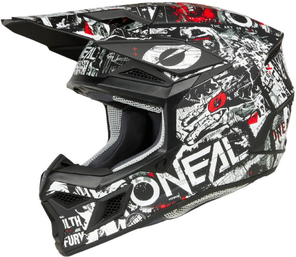 O'Neal 2025 3 Series Attack Helmet - Black/White