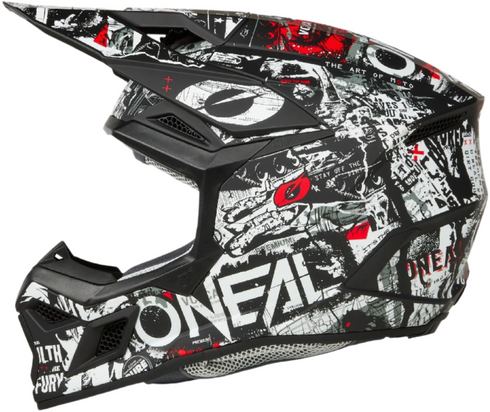 O'Neal 2025 3 Series Attack Helmet - Black/White