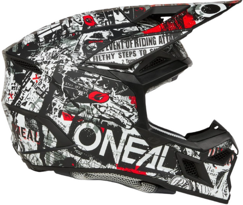 O'Neal 2025 3 Series Attack Helmet - Black/White