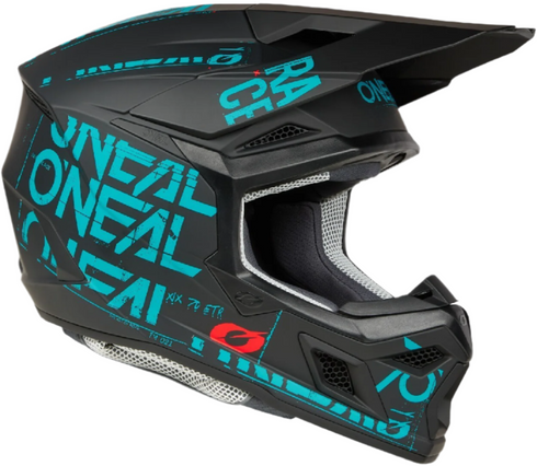 O'Neal 2025 3 Series Static Helmet - Black/Teal