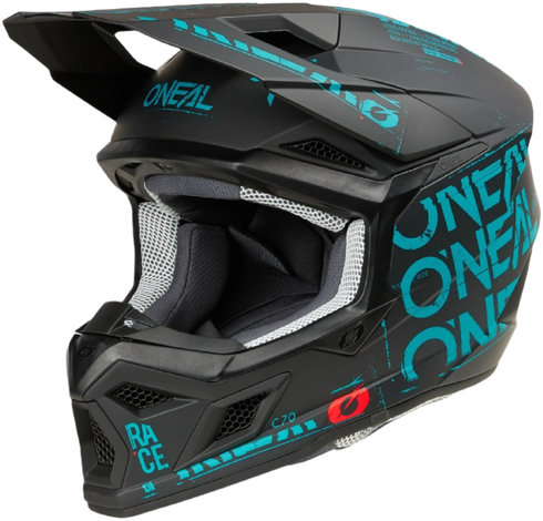 O'Neal 2025 3 Series Static Helmet - Black/Teal