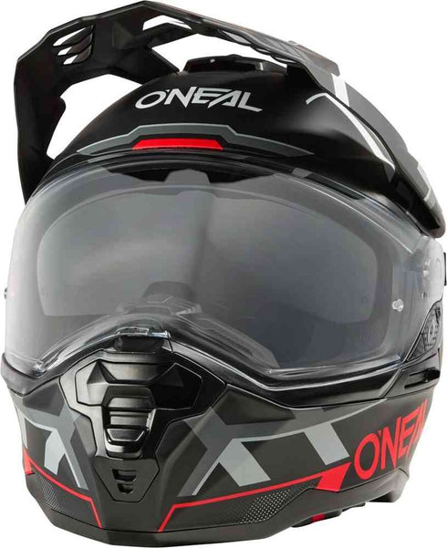 O'Neal 2025 D-SRS Helmet Square - Black/Grey/Red