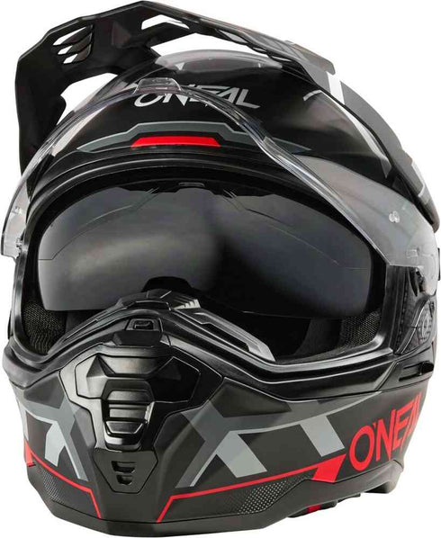 O'Neal 2025 D-SRS Helmet Square - Black/Grey/Red