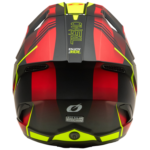 O'Neal 2026 3 Series Haze Helmet - Black/Red/Neon Yellow — Motorcycle Gear (image 4 of 7)