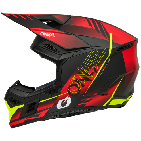 O'Neal 2026 3 Series Haze Helmet - Black/Red/Neon Yellow — Motorcycle Gear (image 5 of 7)