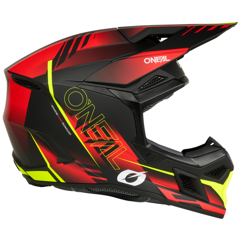 O'Neal 2026 3 Series Haze Helmet - Black/Red/Neon Yellow — Motorcycle Gear (image 6 of 7)
