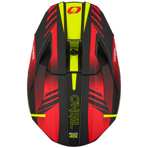 O'Neal 2026 3 Series Haze Helmet - Black/Red/Neon Yellow — Motorcycle Gear (image 7 of 7)
