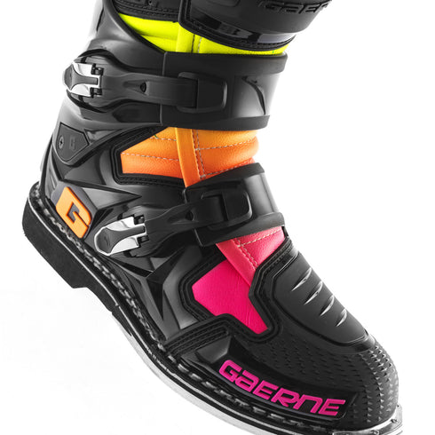 Gaerne SG-12 Boots - Limited Edition Black Orange Pink
