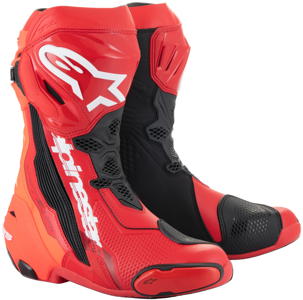 Alpinestars Supertech R Boots - Bright Red/Red Fluo
