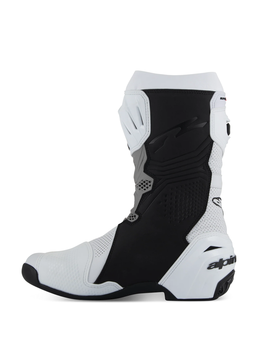 Alpinestars Supertech R Vented Boots - White/Mid Gray/Black – Bike
