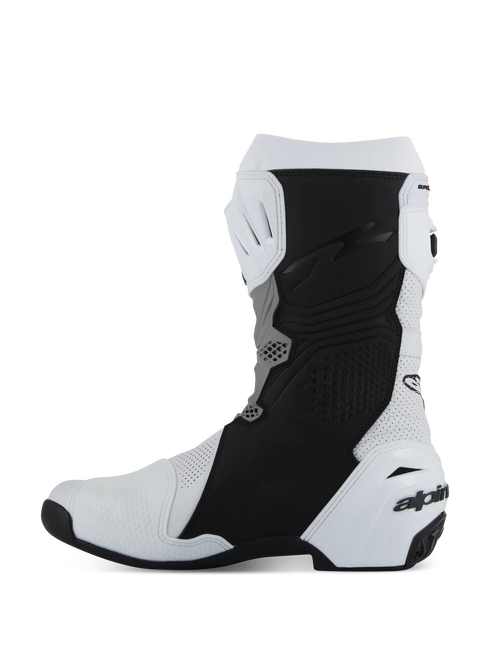 Alpinestars Supertech R Vented Boots - White/Mid Gray/Black