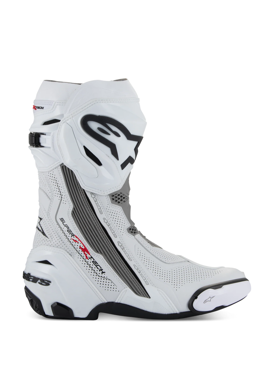 Alpinestars Supertech R Vented Boots - White/Mid Gray/Black – Bike
