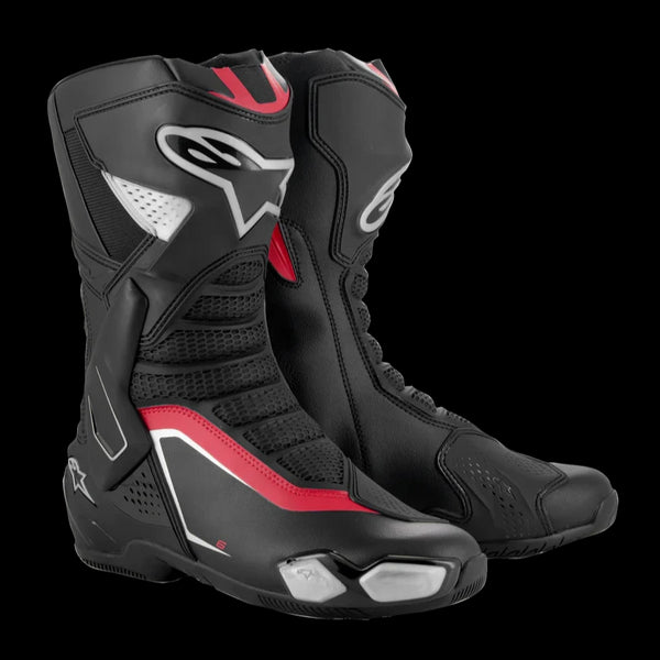 Alpinestars SMX-6 V3 Boots Black/Silver/Red