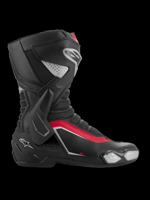 Alpinestars SMX-6 V3 Boots Black/Silver/Red