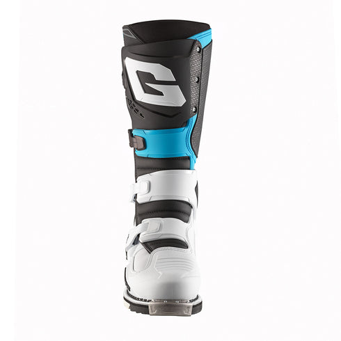 Gaerne SG22 MX Boots - White/Black/Light Blue (Limited Edition)