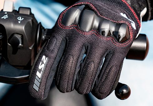 LS2 Ladies Chaki Gloves - Black — Motorcycle Gear (image 9 of 12)
