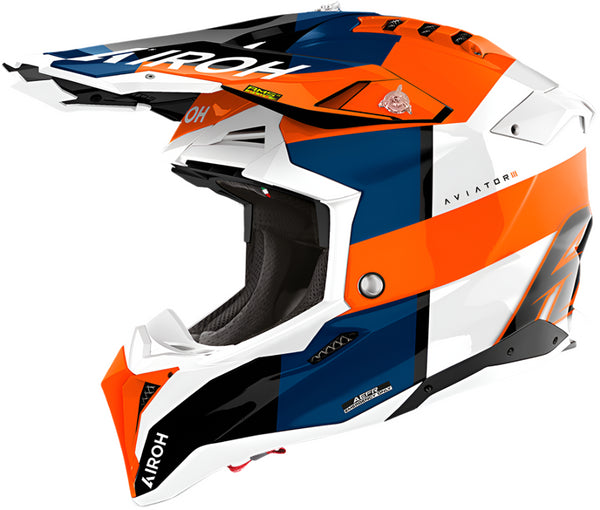 Airoh Aviator 3 Monarch Helmet - Orange Gloss