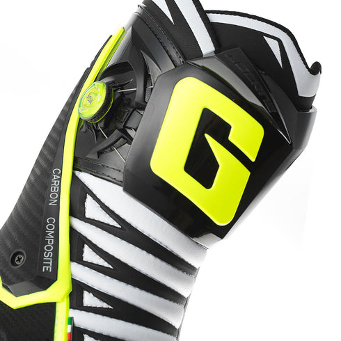 Gaerne GP1 Evo Racing Boots - White/Black/Yellow