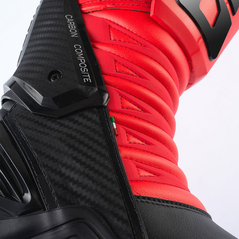 GP1 LS Racing Boots - Black/Red