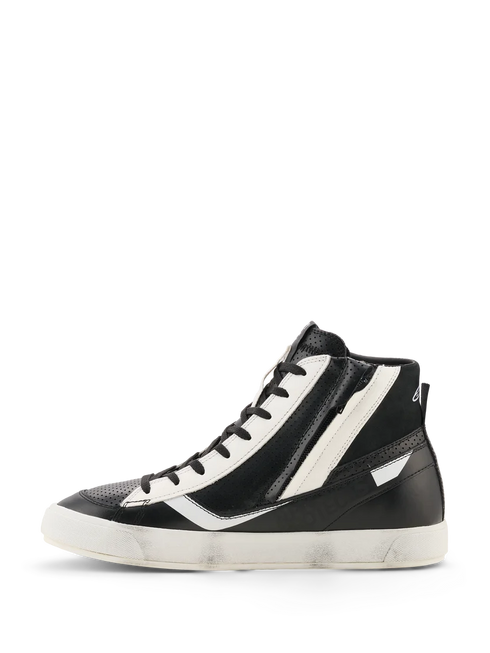 Alpinestars Stated Flair Riding Shoes - Black/White — Motorcycle Gear (image 4 of 7)