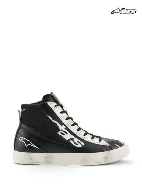 Alpinestars Stated Flair Riding Shoes - Black/White — Motorcycle Gear (image 2 of 7)